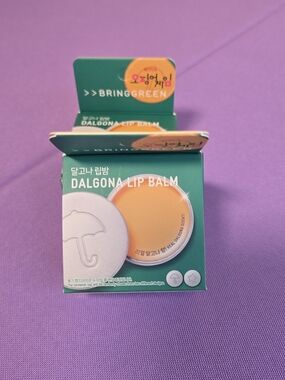 2 DALGONA Lip Balm - Orange & Teal Packaging